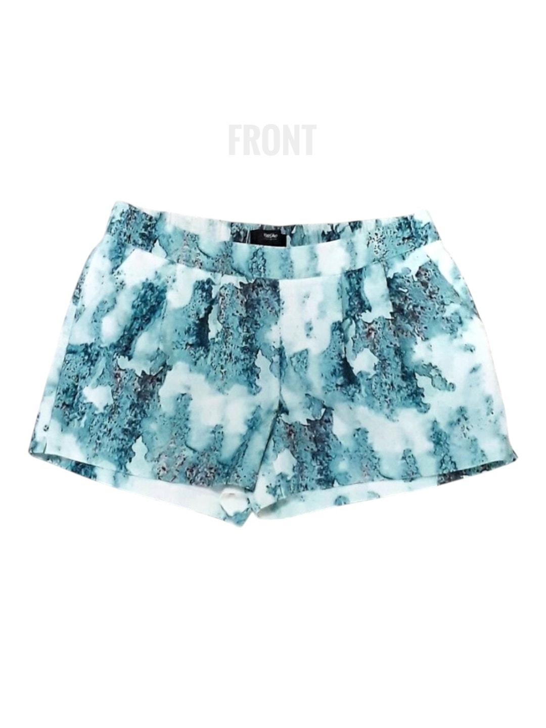 Mossimo New Athletic Walking Shorts Turquoise Print Sz S Beach Summer Athleisure